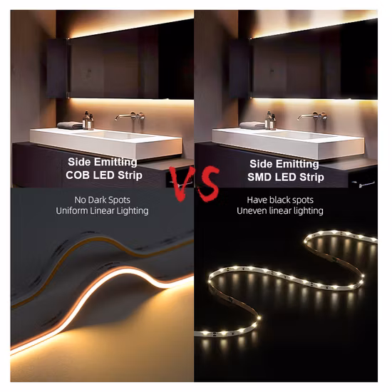 Tiras de LED flexíveis COB IP68 para decoração interna e externa