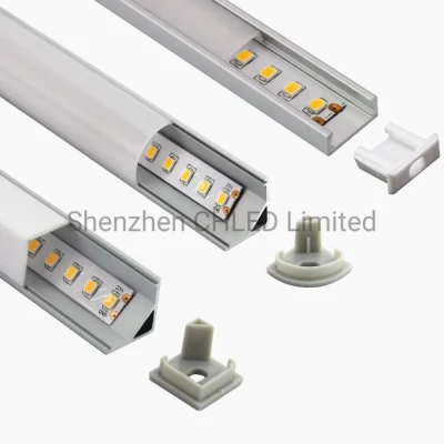 1506 2206 Alumínio U Slot e V Slot Perfil Alumínio para Barra de Iluminação Linear LED Rígida